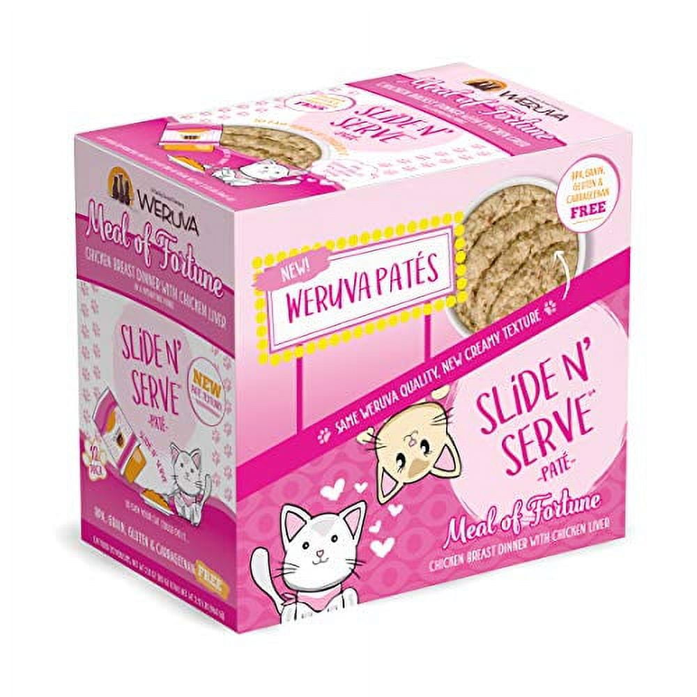 Weruva Slide N' Serve Paté Wet Cat Food, Meal of Fortune Chicken Dinner with Chicken Liver