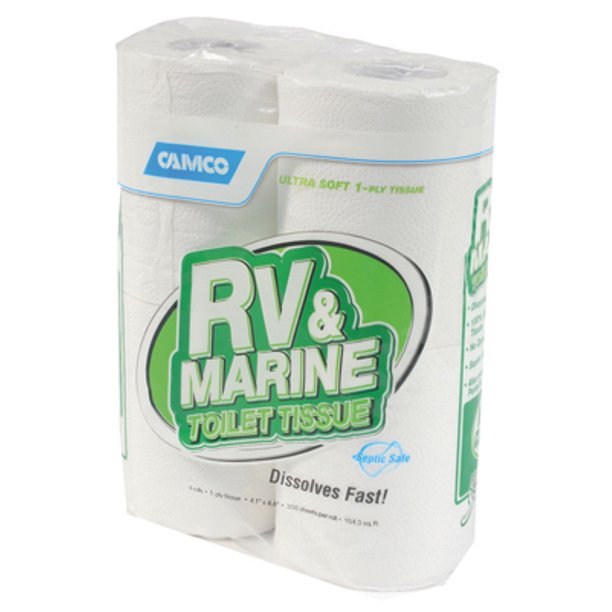 RV & Marine Toilet Tissue 1 ply Pack of 8