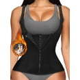 thumbnail image 1 of QRIC Women Waist Trainer Corset, Zipper Vest Body Shaper Cincher, Shapewear Slimming Sports Girdle, Neoprene Sauna Tank Top with Adjustable Straps, 1 of 7