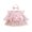Pink, variant on RUINIXCW Baby Girl Fall Outfits Crew Neck Long Sleeve Romper Dress and Headband 2Pcs
