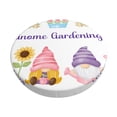 thumbnail image 1 of Disketp Watercolor Gnome Garden Funda Redonda para Taburete, Funda de Cojín para Silla de Bar Suave y Elástica-14 inch, 1 of 7