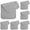 Grey, variant on Gelikeya Muslin Burp Cloths 6 Pack for Baby Girls and Boys 100% Cotton Large 20''x10'' Extra Soft and Absorbent Multicolor Plain 6 Layer Large Towel