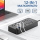 thumbnail image 2 of Boparte EL08 Multicontacto de 8 tomas con usb color negro largo del cable de 1.2m 10A, 2 of 5