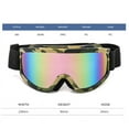 thumbnail image 6 of Anti-Fog Ski Goggles Motorcycle Goggles Winter Snowboard Skiing Glasses Outdoor Sport Windproof Ski Mask Off Road Goggles (Color C3), 6 of 7
