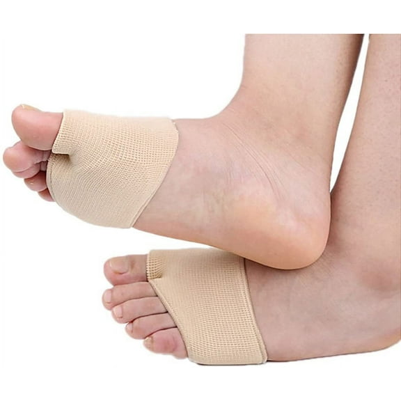 Fabric Metatarsal Sleeve Pads with Forefoot Cushion Pad Fracture Toe Sleeve Ball of Foot Cushions with Sole Gel Pads for Diabetic Feet Metatarsalgia Mortons Neuroma Prevent Calluses Blisters
