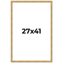 27x41 Frame Beige Real Wood Picture Frame Width 1.25 inches | Interior Frame Depth 0.5 inches |