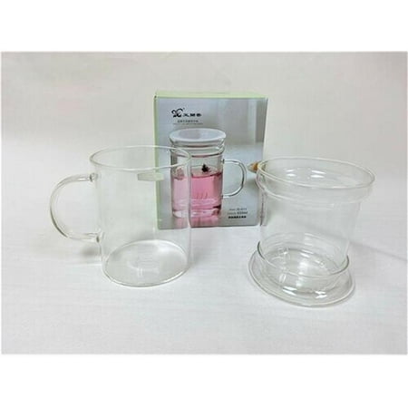 

Mr. MJs HO-GW-011-450ML Glass Infuser Lid & Mug Set