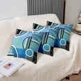 thumbnail image 5 of Geometric Pillow Covers 24x24 Inch Set of 2,Oil Painting Throw Pillow Covers Watercolor Cushion Cases,Geometry Circles Cushion Covers,Blue Green Black Grey Modern Artwork Decorative Pillow Covers, 5 of 7