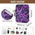 thumbnail image 3 of Haosy Accordion File Organizer Zipper Binder 500 Sheet 6-Tab Expanding File Folder Multi-Pocket 1.2 Inch 3 Ring Neon Dollar Bills, 3 of 7