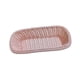 thumbnail image 3 of Cesta rectangular de almacenamiento de frutas, cesta de servicio decorativo de comida, organizador de pan portátil, para bocadillos para desayunar Rosa, 3 of 6