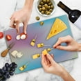 thumbnail image 4 of Pastel Cutting Board, Abstract Blurry Colors Composition Daydream Fantasy Miscellaneous, Decorative Tempered Glass Cutting and Serving Board, Large Size, Aqua Peach Pink, by Ambesonne, 4 of 5