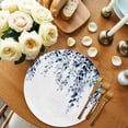thumbnail image 2 of Blue Eucalyptus Round 15 Inch Placemats Set of 2, Weeping Botanical Leaf Watercolor HeatResistant Non Slip Place Mats for Dining Table, Wipeable Braided Kitchen Table Mats for Housewarming, 2 of 9