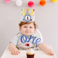 thumbnail image 4 of Sombrero Cumpleaños Tamaño Ajustable Fieltro Algodón Fiesta () Azul, 4 of 5