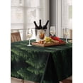 thumbnail image 6 of Green Forest Table Cloth, Pine Trees Modern Mysterious Art Waterproof Tablecloth for Rectangle Tables, Reusable Washable Fabric Table Cover for Restaurant Kitchen Dining Tables 60"x102", 6 of 6