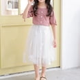 thumbnail image 7 of JIAYUE Kids Girls Spring Skirts Solid Color Mid Length High Waist Elegant Mesh Dancewear A-line For Kids Charming Vacation Wearing, 7 of 7