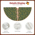 thumbnail image 3 of Sikiie Yellow Floral Christmas Tree Skirt, Christmas Tree Decorations, Christmas Decor, Tree Mat Decoration(30-48IN)-30", 3 of 6