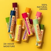 Burts Bees 100% Natural Origin Moisturizing Lip Balm with Beeswax, Superfruit, 4 Tubes