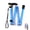 Blue, variant on MAICHUNNN Foldable Walking Stick Travel Cane Aluminum Alloy Adjustable Height for Elderly and Adults Hiking Pole