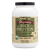 NutriBiotic Organic Rice Protein Powder, Vanilla, 3 Lb (1.36 kg)