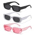 thumbnail image 1 of Gafas de sol JASPIN Y2K Rectangulares UV400 para mujeres y hombres, 1 of 6