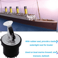 Compression Drain Plug Screw Type Rubber Seal Yacht Boat Drain Plug for