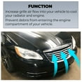 thumbnail image 5 of Kojem Front Hood Grille Grill for 2011-2014 Chrysler 200 Convertible Sedan  68082050AE CH1200353 Upper Bumper, 5 of 11