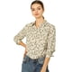 thumbnail image 1 of CamiFloral Con Botones Y BluDe ManLarCon Cuello En PunPaMujer Beige XS, 1 of 6