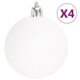 thumbnail image 5 of vidaXL 70 Piece Christmas Bauble Set Silver and White, 5 of 5
