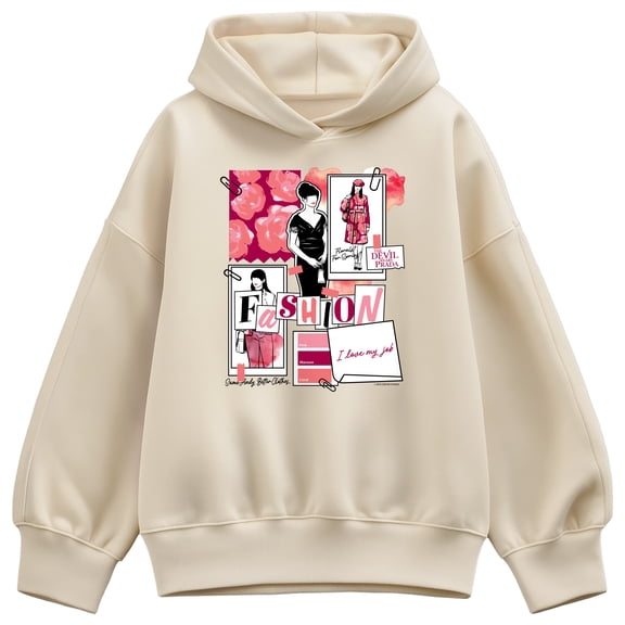 The Devil Wears Prada - Fashion Sketchbook - Women's Oversized Fleece Hoodie Sweatshirt