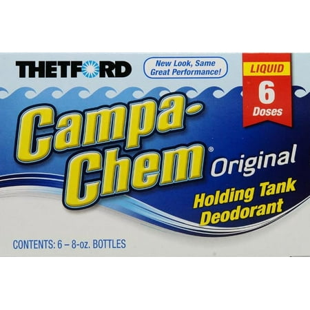 Campa-Chem RV Holding Tank Treatment - Deodorant / Waste Digester / Detergent - 6 x 8 oz pack - Thetford 13288