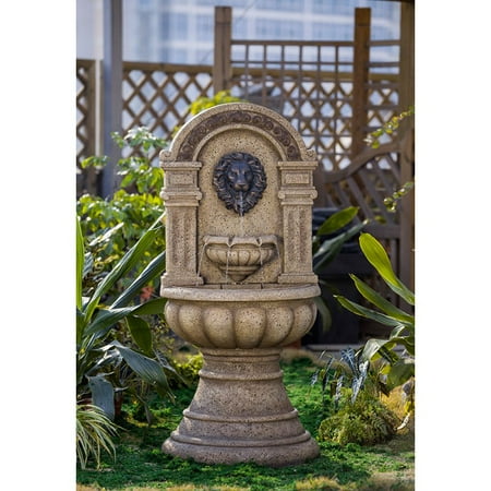 Jeco Classic Lion Head Wall Indoor Outdoor Water Fountain Jeco Classic Lion Head Wall Indoor Outdoor Water Fountain