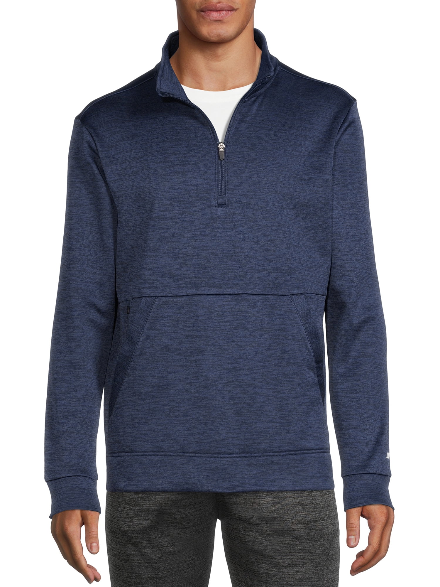 Russell 1/4 Zip Collar Mens Microfleece Pullover Jumper Warm Outdoor Sweatshirt 