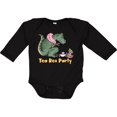 thumbnail image 3 of Inktastic Funny Tea Rex Party Boys or Girls Long Sleeve Baby Bodysuit, 3 of 5