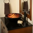 thumbnail image 3 of Novatto NOHP-G025ORB Mimetica Brown, Copper and Black Painted Glass Vessel Sink with Oil-Rubbed Bronze Pop-Up Drain, Mounting Ring, 3 of 3