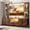 Rustic Brown, variant on ANPOO 96" Large Wall Unit Entertainment Center with LED Lights & Charging Station, Wall Unit TV Stand with Bookshelves for Living Room, Modern Farmhouse TV Console with 14 Fabric Drawers, Brown