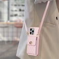 thumbnail image 5 of ELEHOLD Luxury Wallet Case&nbsp;for iPhone XS Max Case Organ Card Slots Holders PU Leather Metal Snap with Crossbody Shoulder Strap Shockproof Elegant Purse Case,pink, 5 of 6