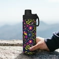 thumbnail image 7 of Fotbe Colorful Mexican Pattern 18 Oz Sports Insulated Kettle Vacuum Cup Stainless Steel Travel Mug Cup Thermal Flask,Insulated Kettle for Cycling Gym Basketball Outdoor, 7 of 7