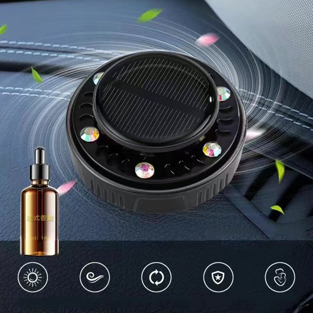 Despacho de Almacén Xihbxyly Decoración Del Coche Luz Solar Giratoria Desodorización Del Interior Del Coche Perfume 100 Ml
