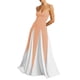 thumbnail image 1 of Vestido de fiesta EEMEII para mujer, tirantes finos, patchwork, largo, 1 of 8