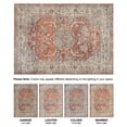 thumbnail image 6 of Bloom Rugs Washable Non-Slip 8x10 Rug - Orange / Olive Beige Traditional Oriental Area Rug for Living Room, Bedroom, Dining Room, and Kitchen - Exact size: 8' x 10', 6 of 8