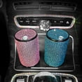 thumbnail image 3 of Universal Girl Women Car Diamond Ashtray Crystal Rhinestone Ashtray Auto Interior Decoration Cigarette Holder With Lid X1Y7, 3 of 8