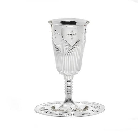 

Lily Light Kiddush Cup & Tray Silver