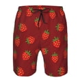 thumbnail image 4 of Kdxio Strawberry Pattern Mens Casual Shorts - Drawstring Summer Beach Sports Shorts for Men, 4 of 9
