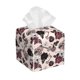 thumbnail image 1 of Fotbe Retro Red Black Roses Porta Pañuelos Decorativo de Cuero, Caja Cuadrada Moderna para Pañuelos Faciales, Organizador y Dispensador 5x5x5'', 1 of 7
