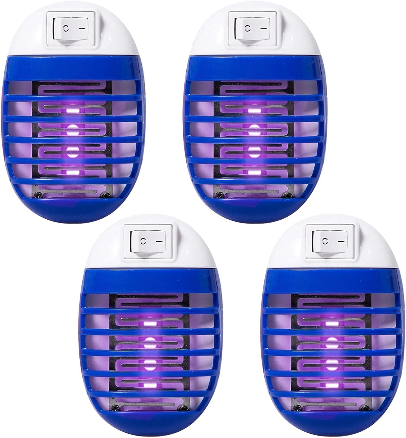 4 Pcs Bug Zapper Plug in Mosquito Zapper Killer Mosquito Repellent Outdoor Electric Gnat Traps