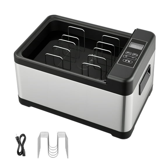 KFFKFF 800W Sous Vide Cooker with LED Display, Precision Temperature & Timer Control, Glass Lid, All-in-One Cooking Pot for Home Use