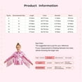 thumbnail image 5 of YiZYiF Girls Fringe Tassel Long Sleeve Zipper Jacket PU Leather Shiny Metallic Outwear Coat for Dance Hot Pink 8, 5 of 5