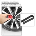thumbnail image 4 of Unique Bargains 20 Pcs Écrous de Roue 19mm Couvercles de Vis de Moyeu de Roue Universel avec Clip Noir Rouge, 4 of 7