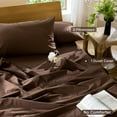 thumbnail image 4 of MooMee 100% Washed Cotton Duvet Cover Set Cal-King Linen Like Textured Breathable 3-Piece (Cocoa Brown, 104"x 98"), 4 of 8