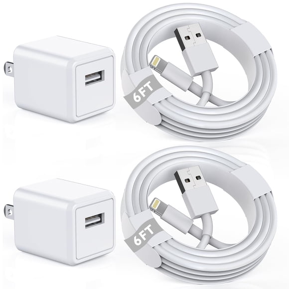 Cargador StinkLight 2 paquetes, cable Lightning de 1,8 m para iPhone
